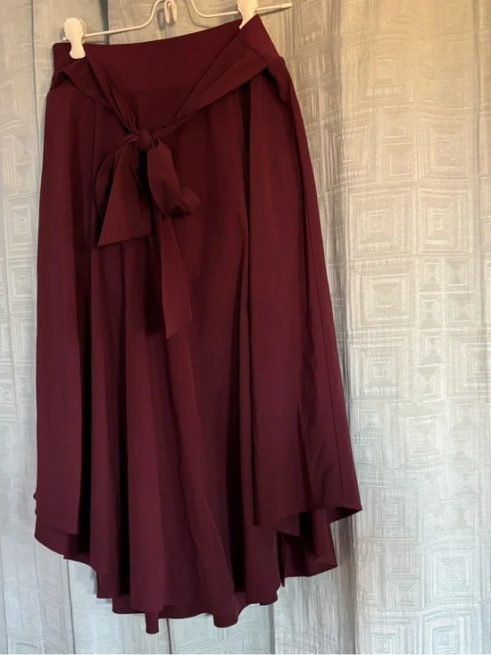 Halara Breezeful flowy midi skirt side sash & built in skort Sz S - Picture 6 of 6